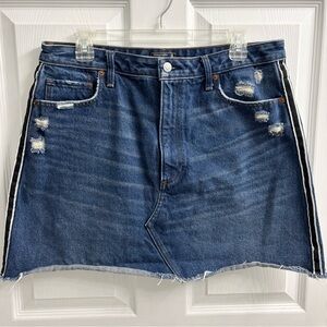Abercrombie & Fitch Denim Skirt Size 32 / 14 Zoe Y2K Mini Jean